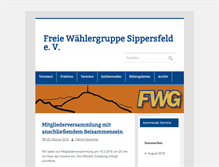 Tablet Screenshot of fwg-sippersfeld.de